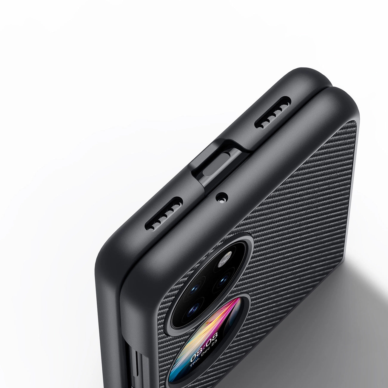 Dux Ducis Fino case is made of nylon material Huawei P50 Pocket black_5