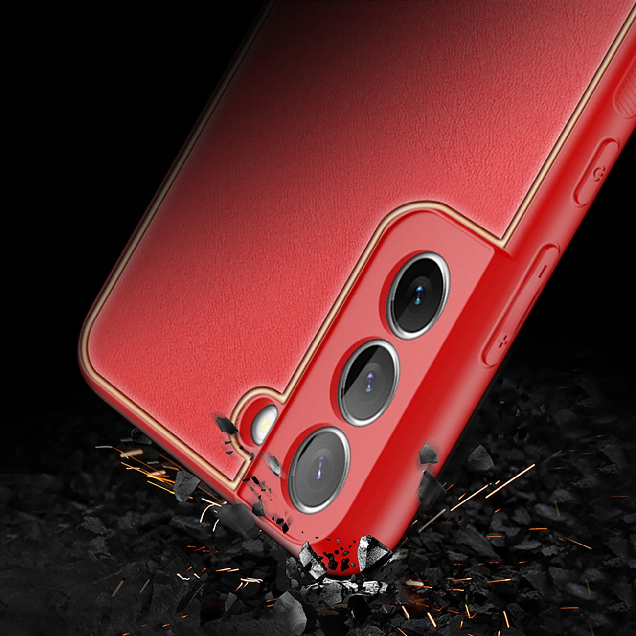 Dux Ducis Yolo elegant cover made of ecological leather for Samsung Galaxy S22 + (S22 Plus) red_11