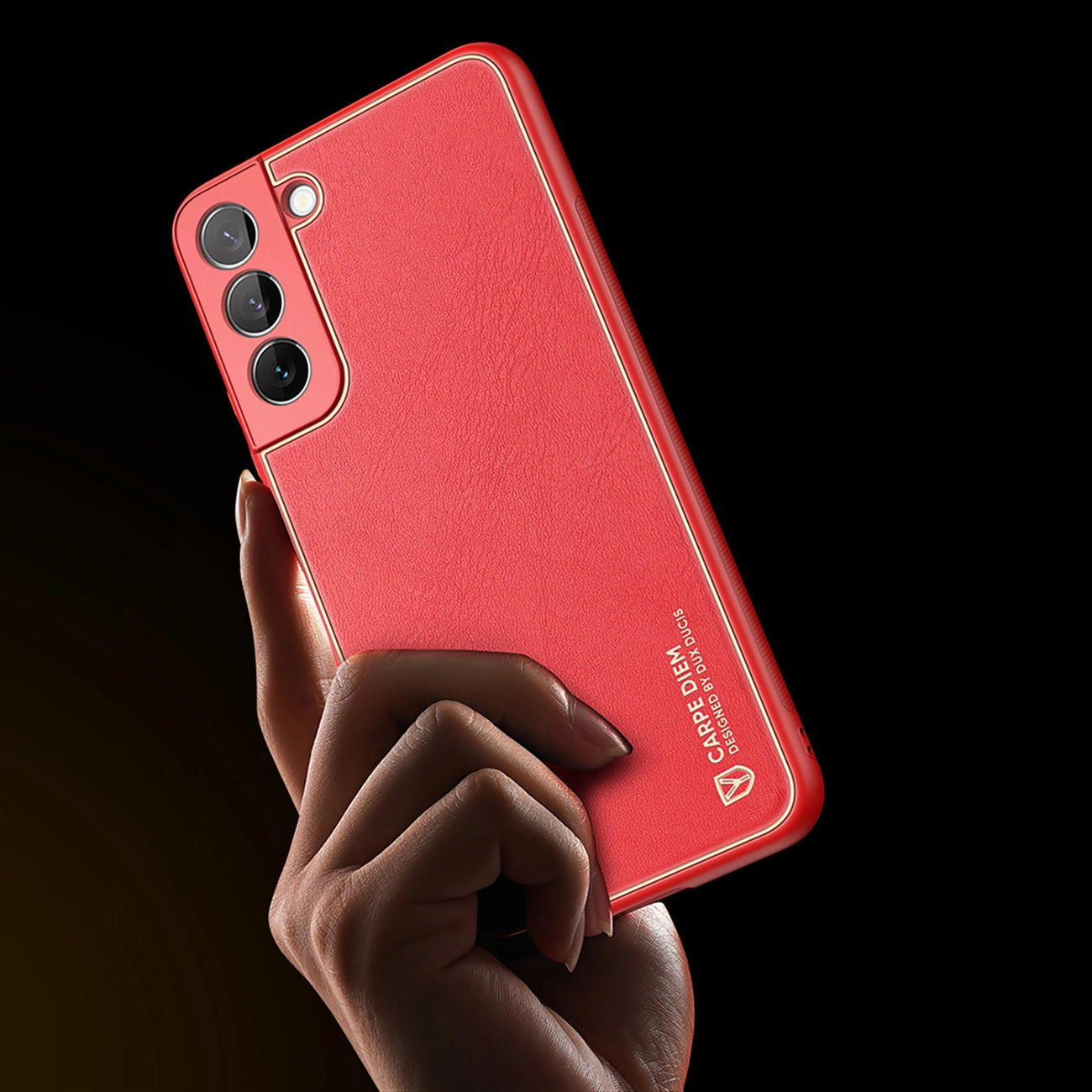 Dux Ducis Yolo elegant cover made of ecological leather for Samsung Galaxy S22 + (S22 Plus) red_8