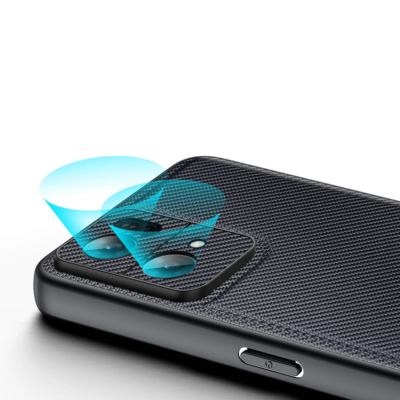 Dux Ducis Fino case cover covered with nylon material Oppo Reno7 Pro 5G black_5