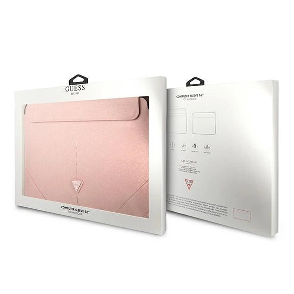 Guess Saffiano Triangle Logo case for a 16" laptop - pink_3