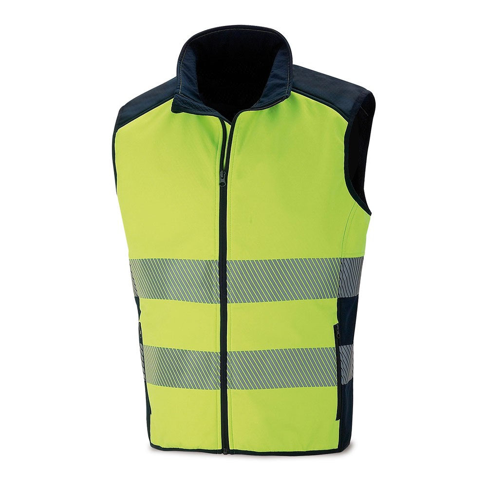 Colete softshell de alta visibilidade, amarelo fluorescente, tamanho m_0
