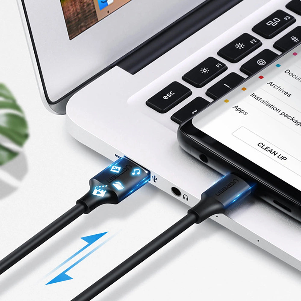Ugreen US287 60114 USB-A / USB-C 3A cable 0.25m - black_6