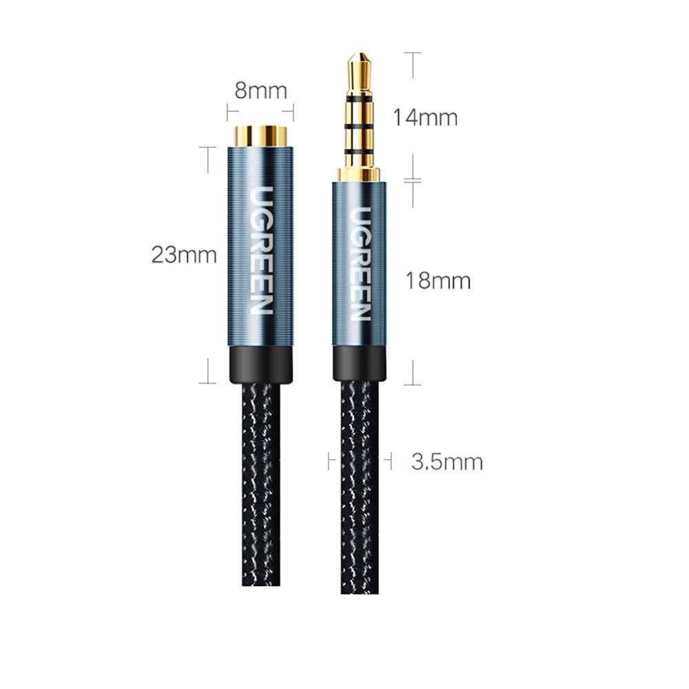 Ugreen adapter mini jack 3.5mm 0.5m blue (AV118)_12