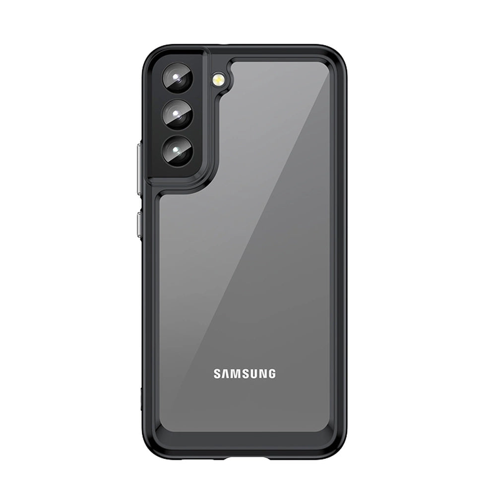 Outer Space Case Cover for Samsung Galaxy S22 + (S22 Plus) Hard Cover with Gel Frame Black_0