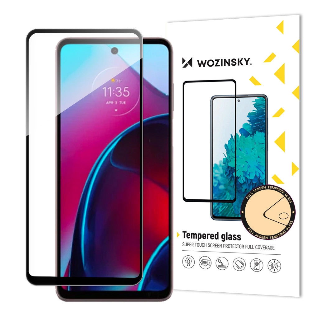 Wozinsky Full Glue Tempered Glass Motorola Moto G Stylus 2022 9H Full Screen Tempered Glass with Black Frame_0