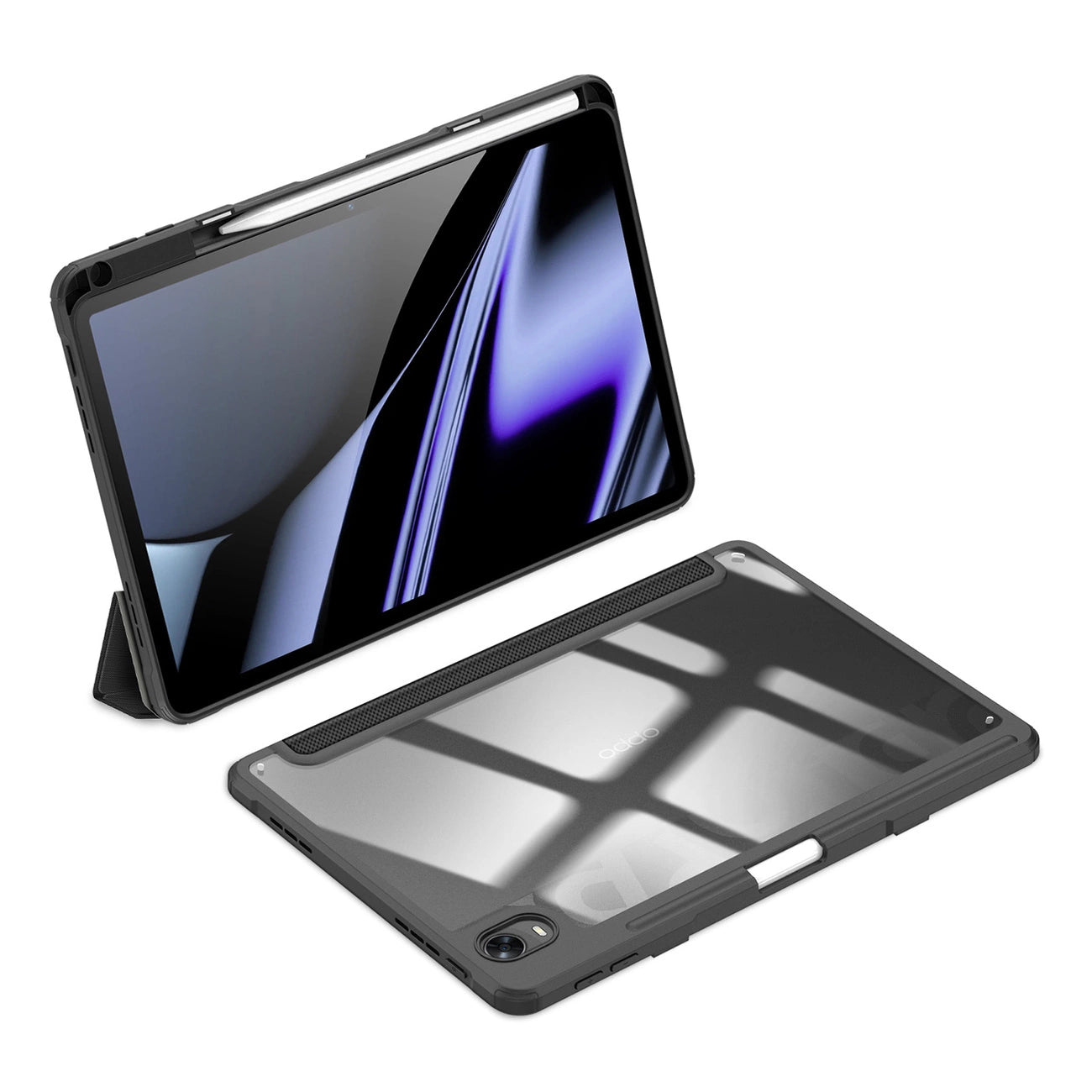 Dux Ducis Toby Armored Flip Smart Case for Oppo Pad with Stylus Holder Black_10