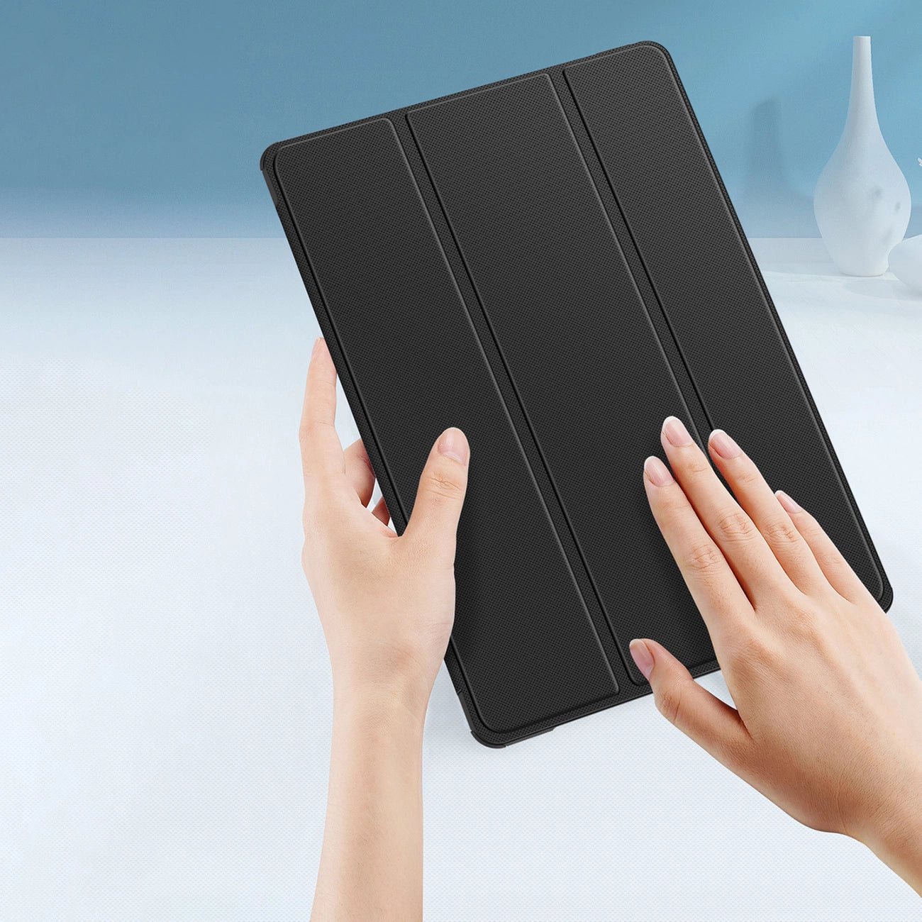 Dux Ducis Toby Armored Flip Smart Case for Oppo Pad with Stylus Holder Black_16