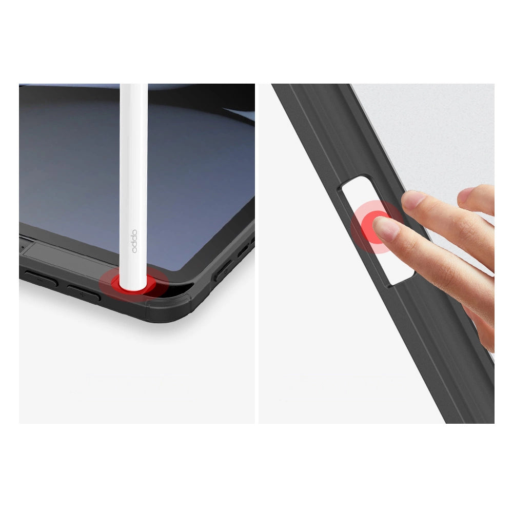 Dux Ducis Toby Armored Flip Smart Case for Oppo Pad with Stylus Holder Black_18