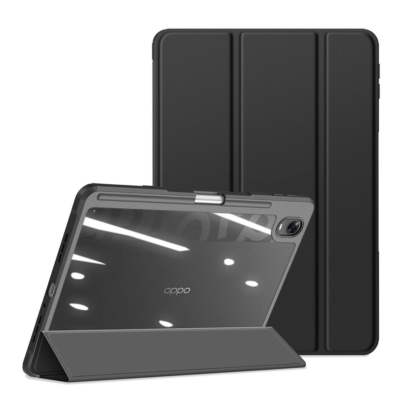 Dux Ducis Toby Armored Flip Smart Case for Oppo Pad with Stylus Holder Black_9