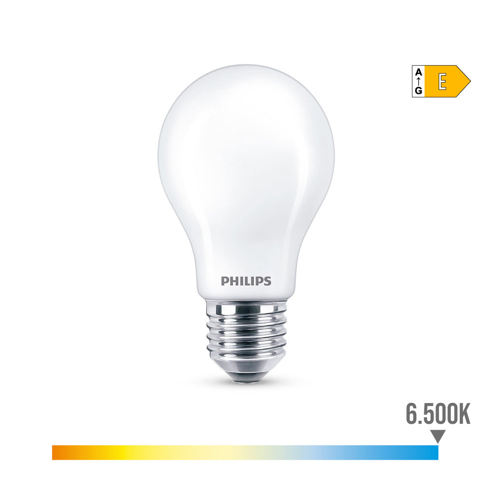 Lâmpada standard led e27 8,5w 1.055lm 6500k luz fria ø6x10,4cm. philips_0