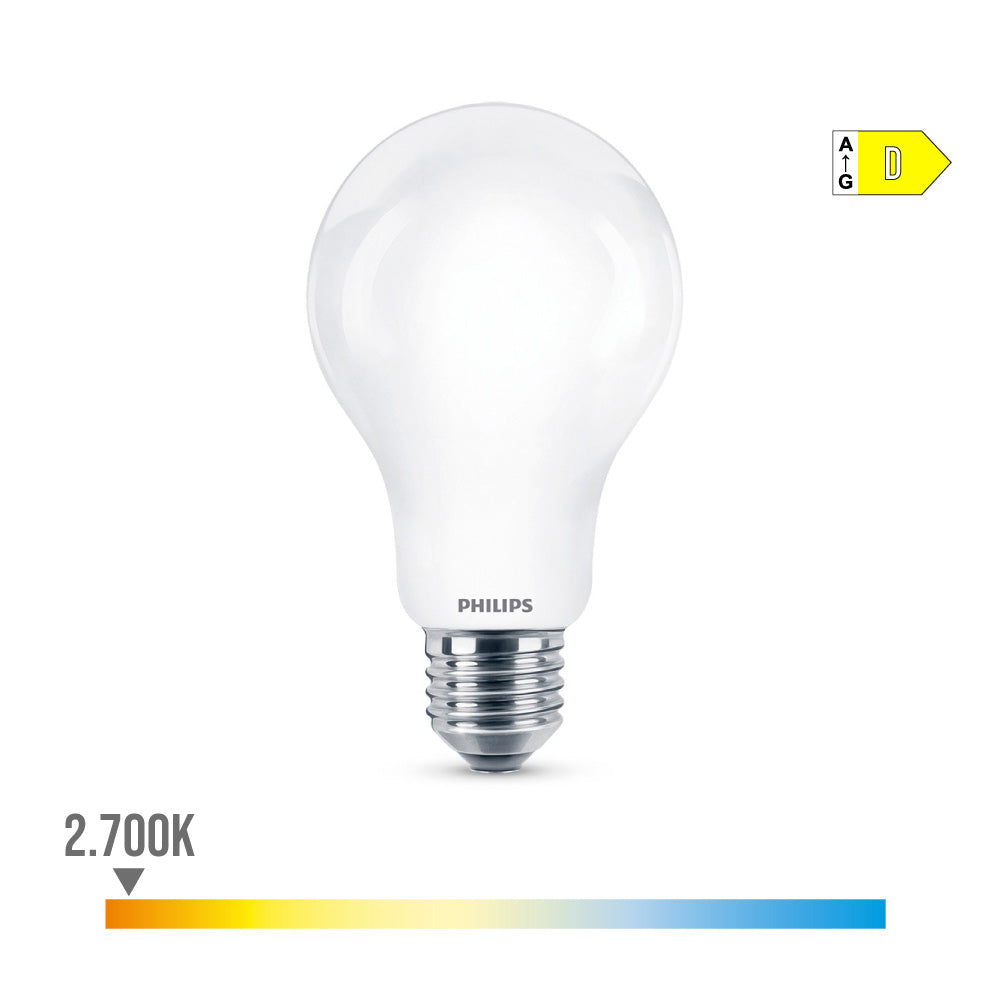 Lâmpada standard led e27 13w 2000lm 2700k luz quente ø7x12,1cm. philips_0