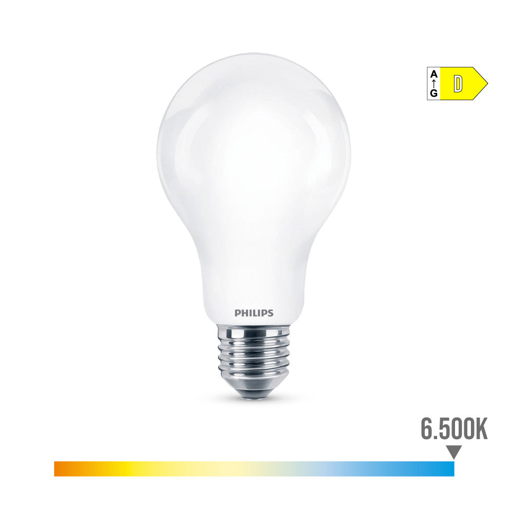 Lâmpada standard led e27 13w 2000lm 6500k luz fria ø7x12,1cm. philips_0