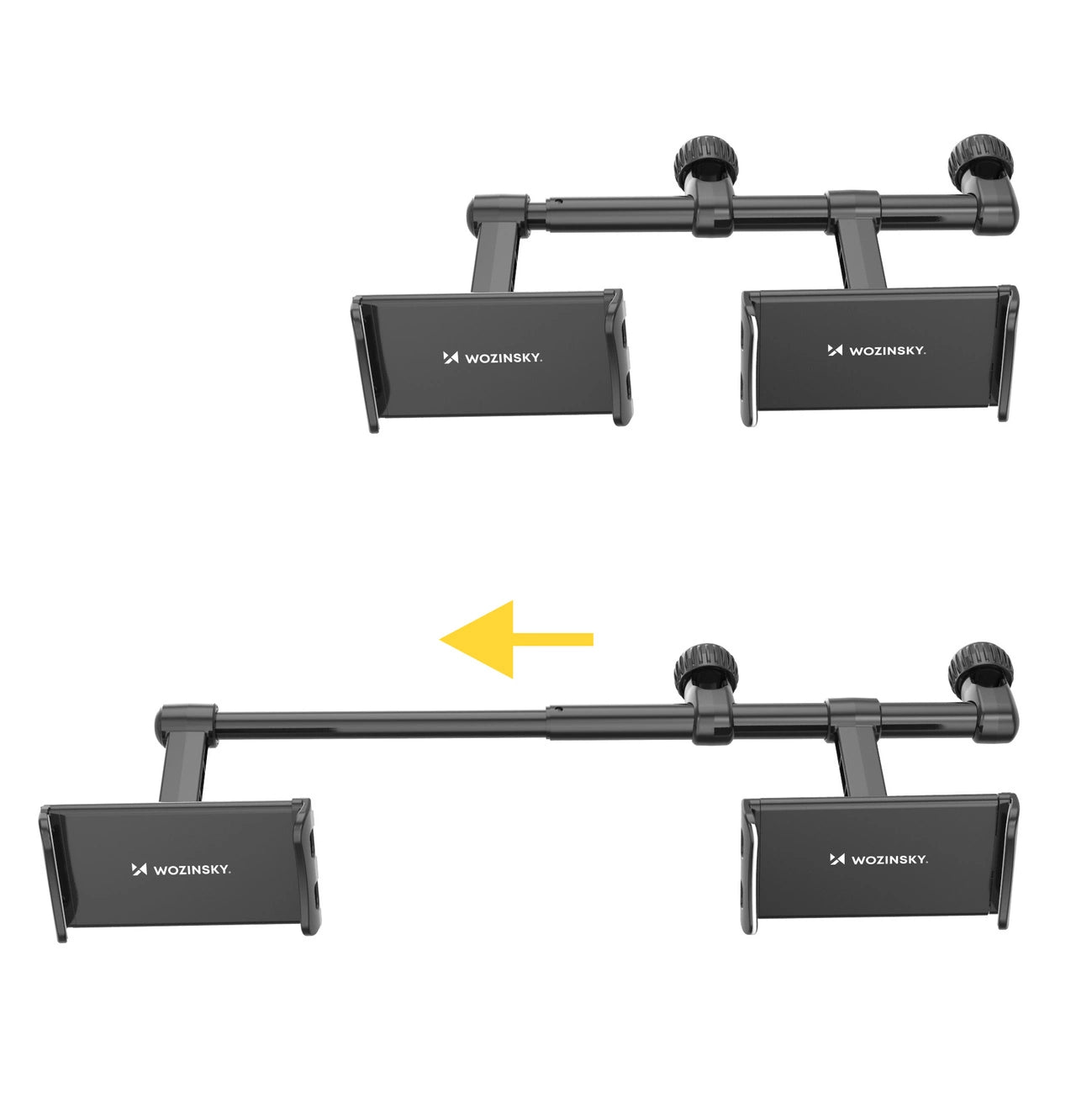 Wozinsky dual car phone holder for headrest black (WTHBK1)_11