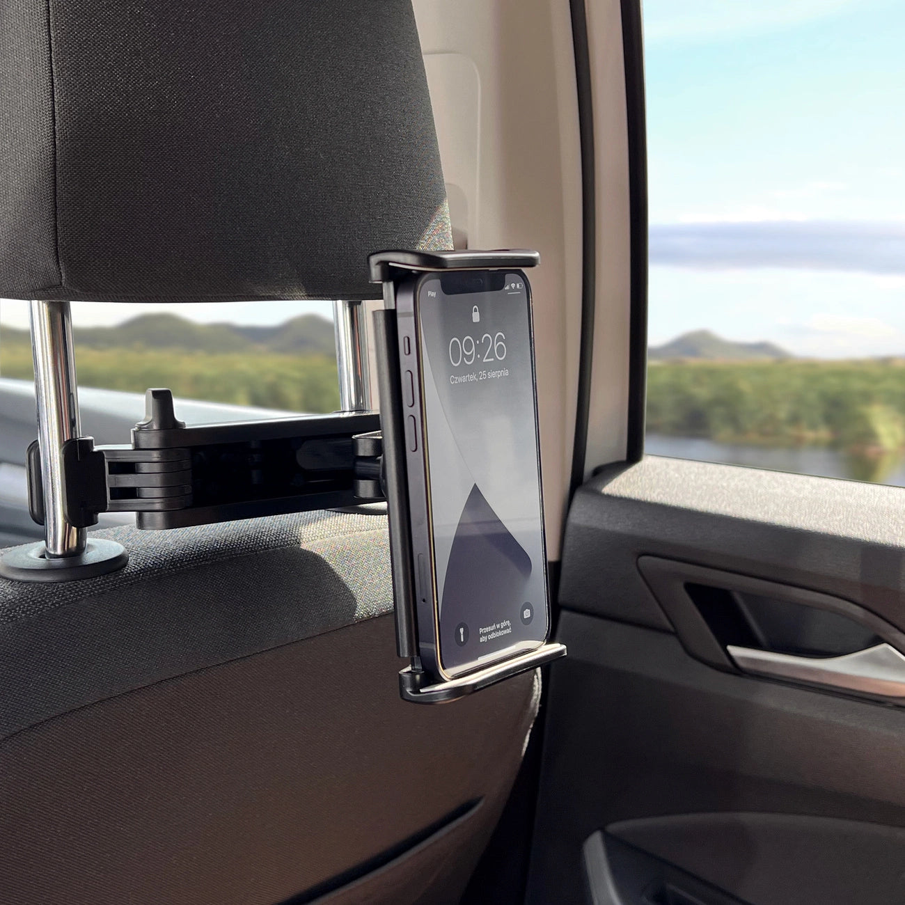 Wozinsky Adjustable Headrest Holder for Tablet or Phone Black (WTHBK3)_11