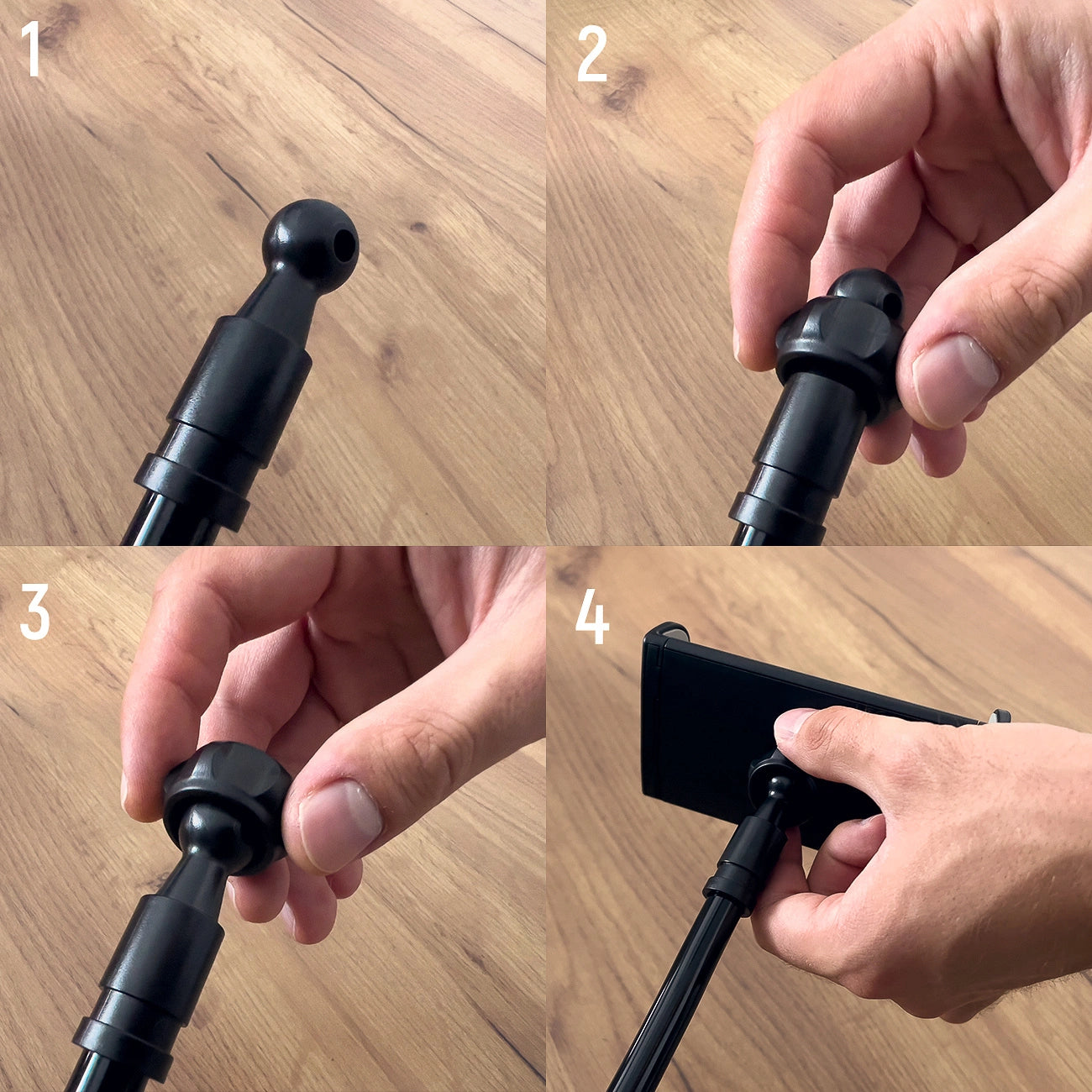Wozinsky long flexible phone and tablet holder black (WTHBK5)_6