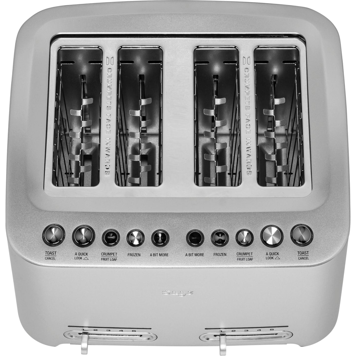 Torradeira Sage STA845BAL2EEU1 Smart Toast 4 fatias de 1900 W com 4 Fendas Curtas em Aço Inox