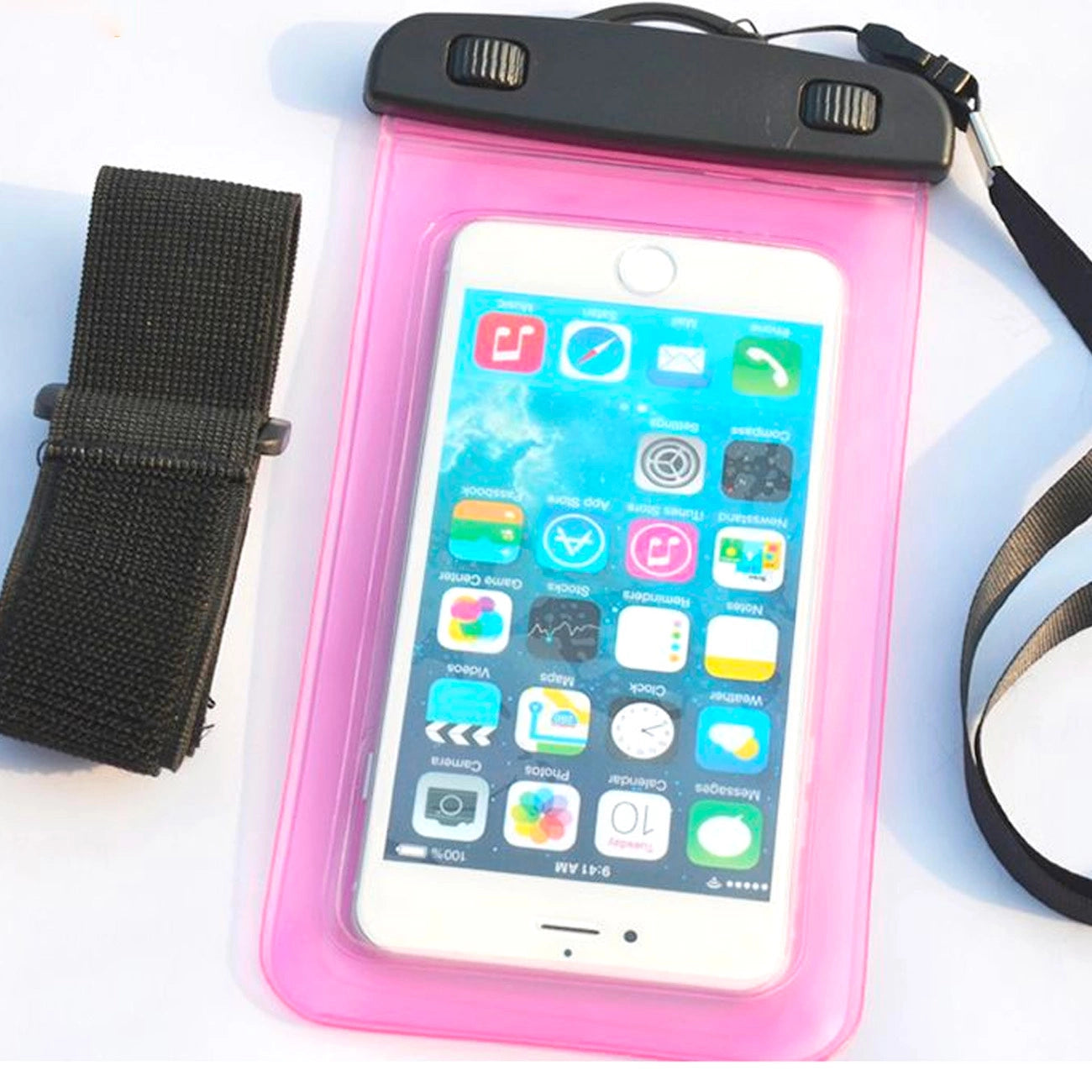 PVC waterproof armband phone case - blue_2