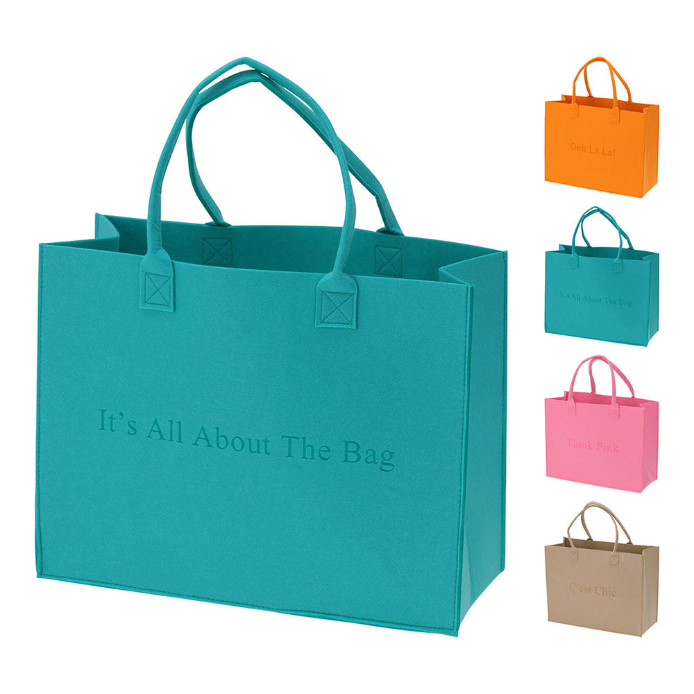 Bolsa em feltro 44 x 34 cm, cores variadas_0