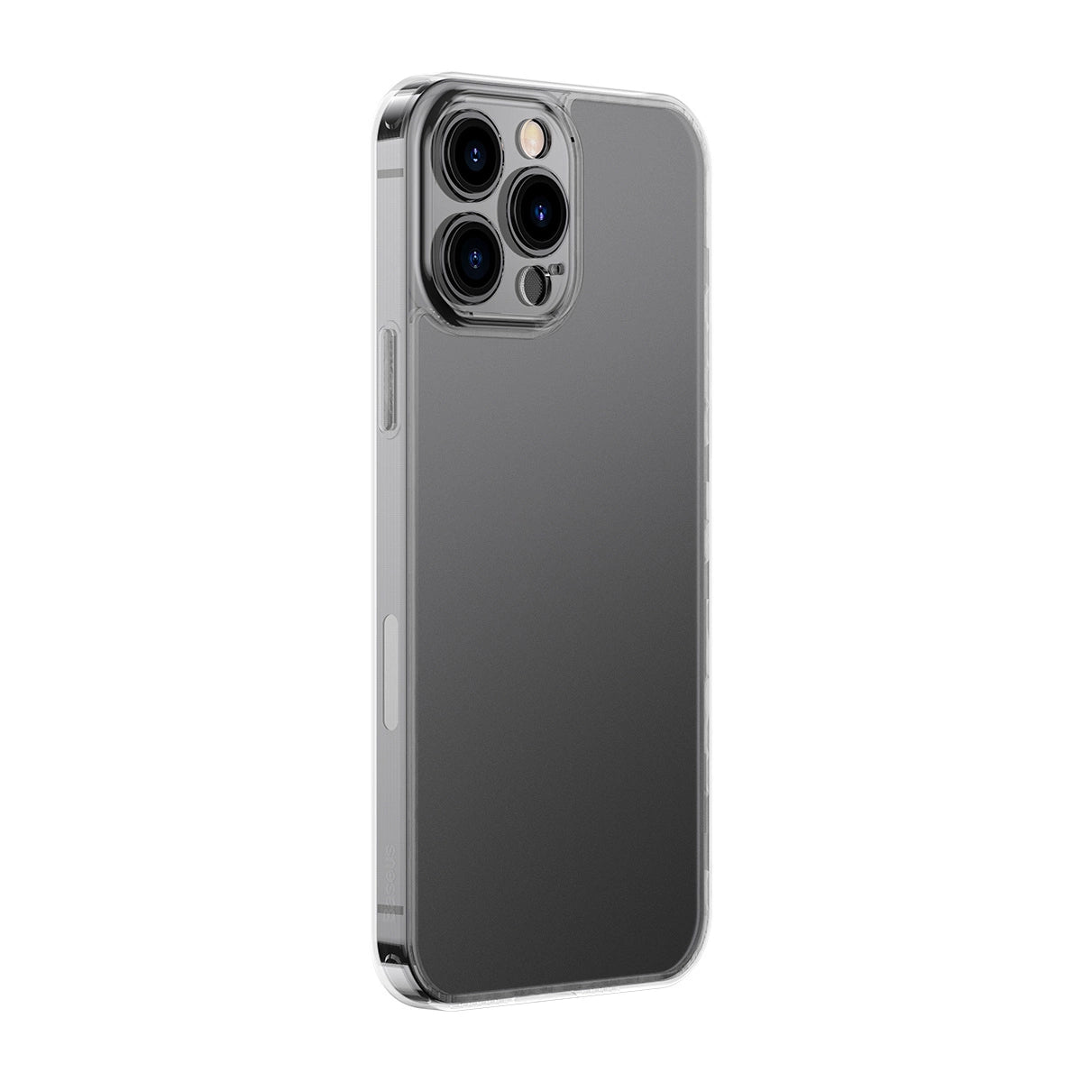 Baseus Frosted Glass Case Cover for iPhone 13 Pro Hard Cover with Gel Frame Transparent (ARWS000702)_7