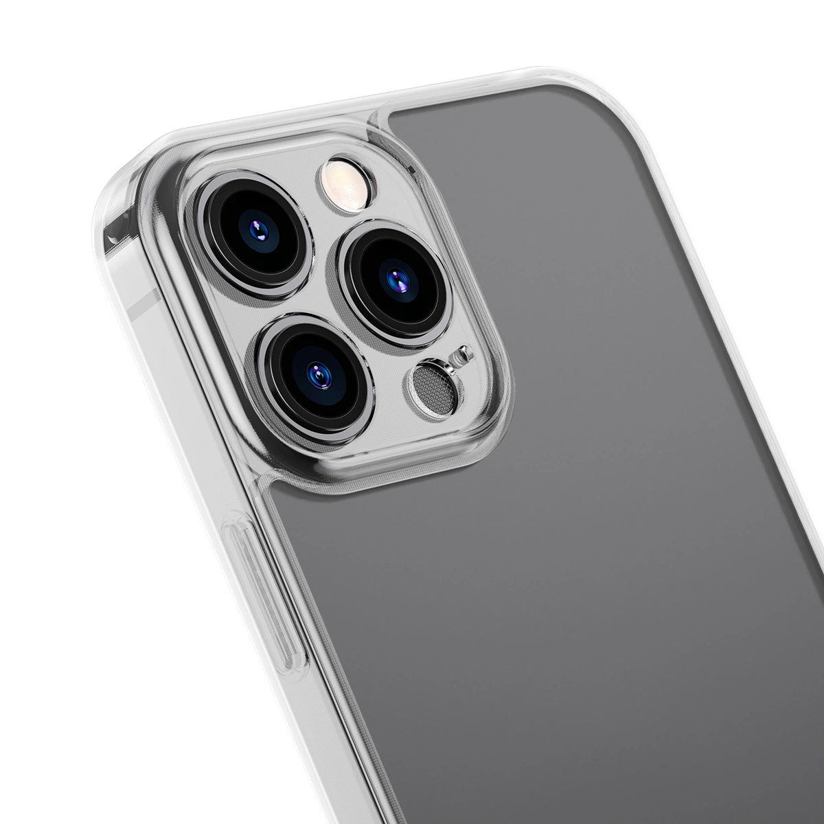 Baseus Frosted Glass Case Cover for iPhone 13 Pro Max Hard Cover with Gel Frame Transparent (ARWS000802)_5