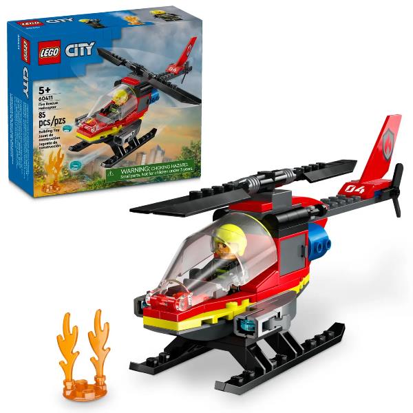 60411 City Feuerwehrhubschrauber, Konstruktionsspielzeug_0