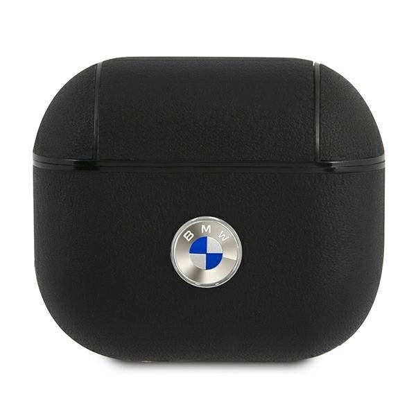BMW BMA3SSLBK AirPods 3 cover czarny/black Geniune Leather Silver Logo_0