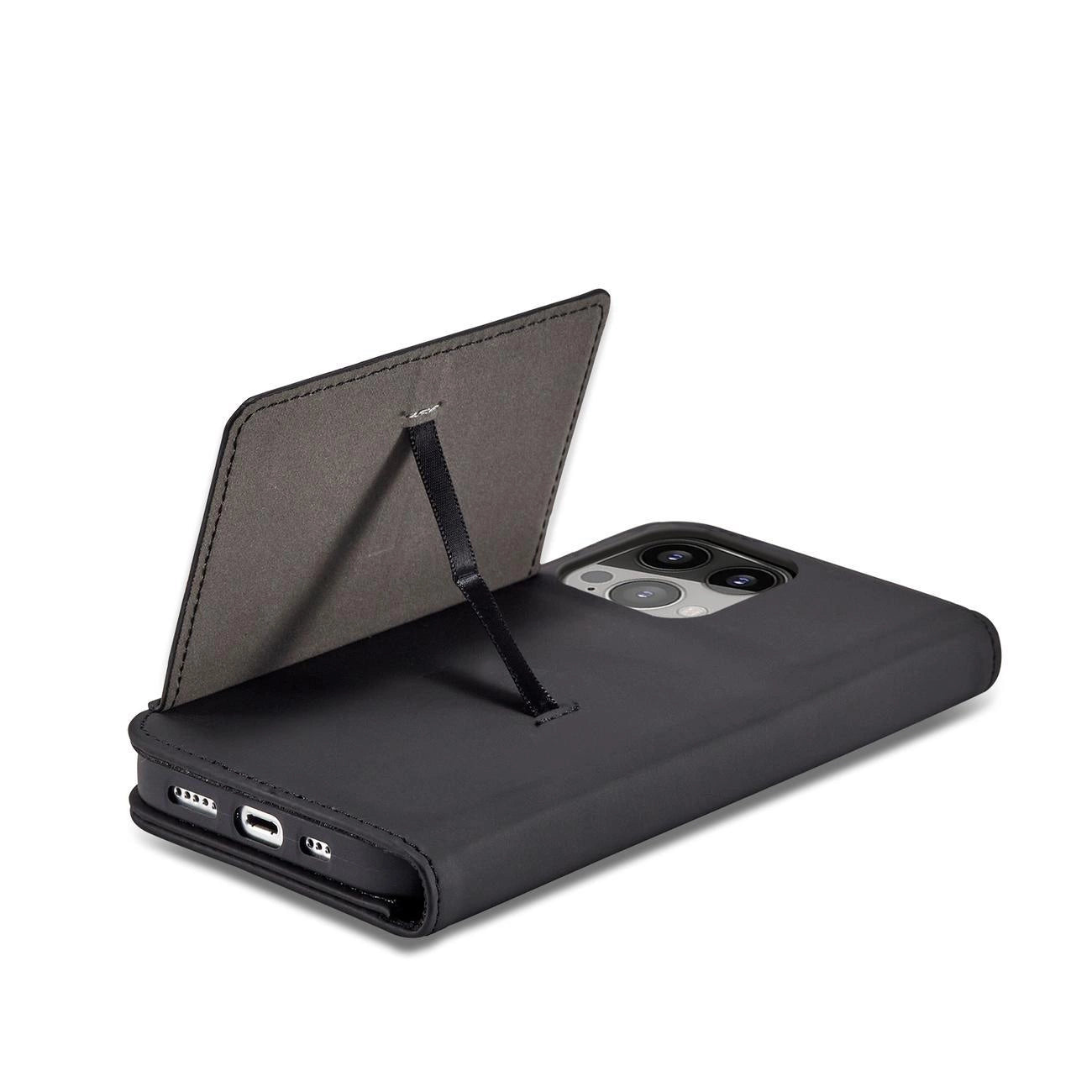 Magnet Card Case for iPhone 13 Pro Pouch Card Wallet Card Holder Black_5