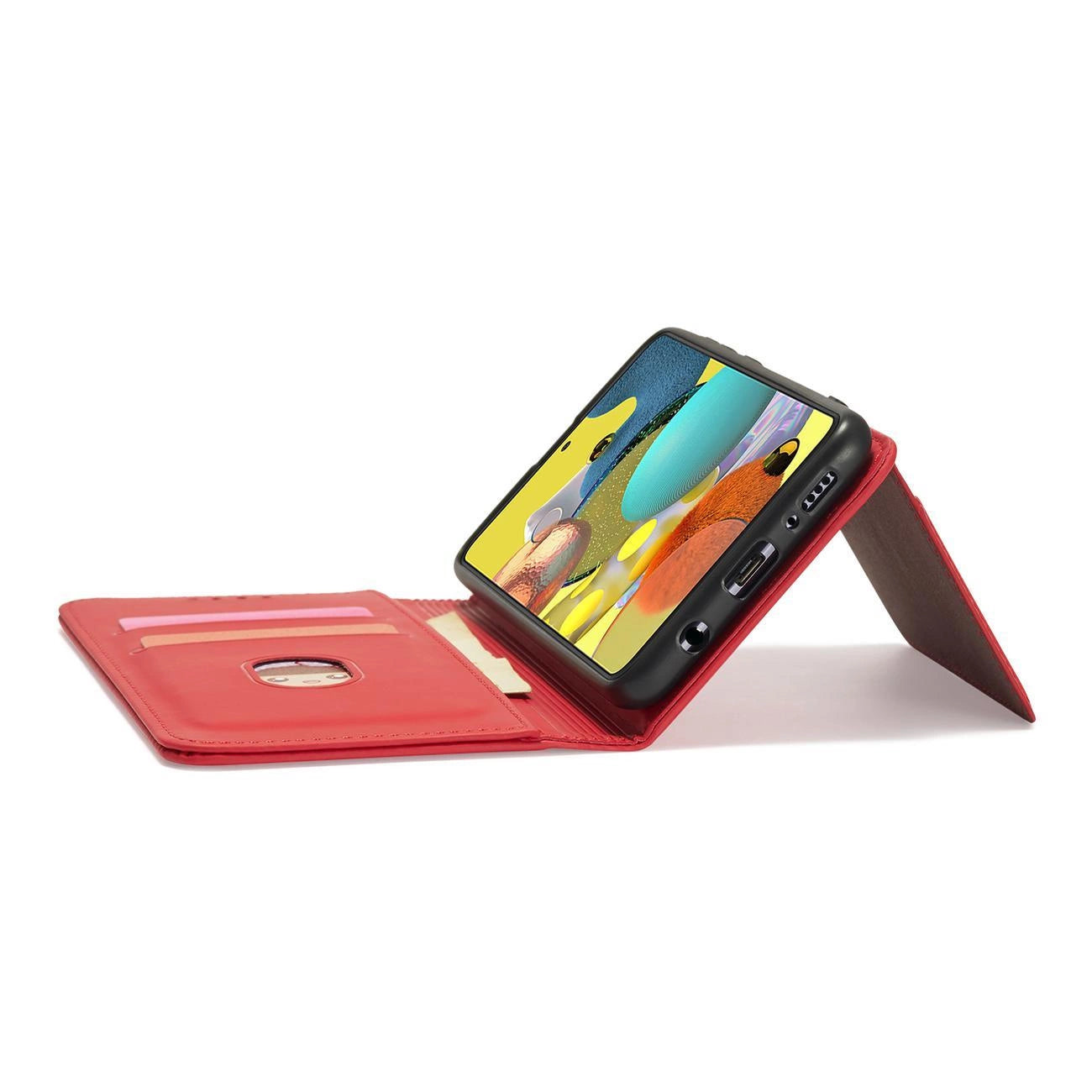 Magnet Card Case Case for Samsung Galaxy A13 5G Pouch Wallet Card Holder Red_9