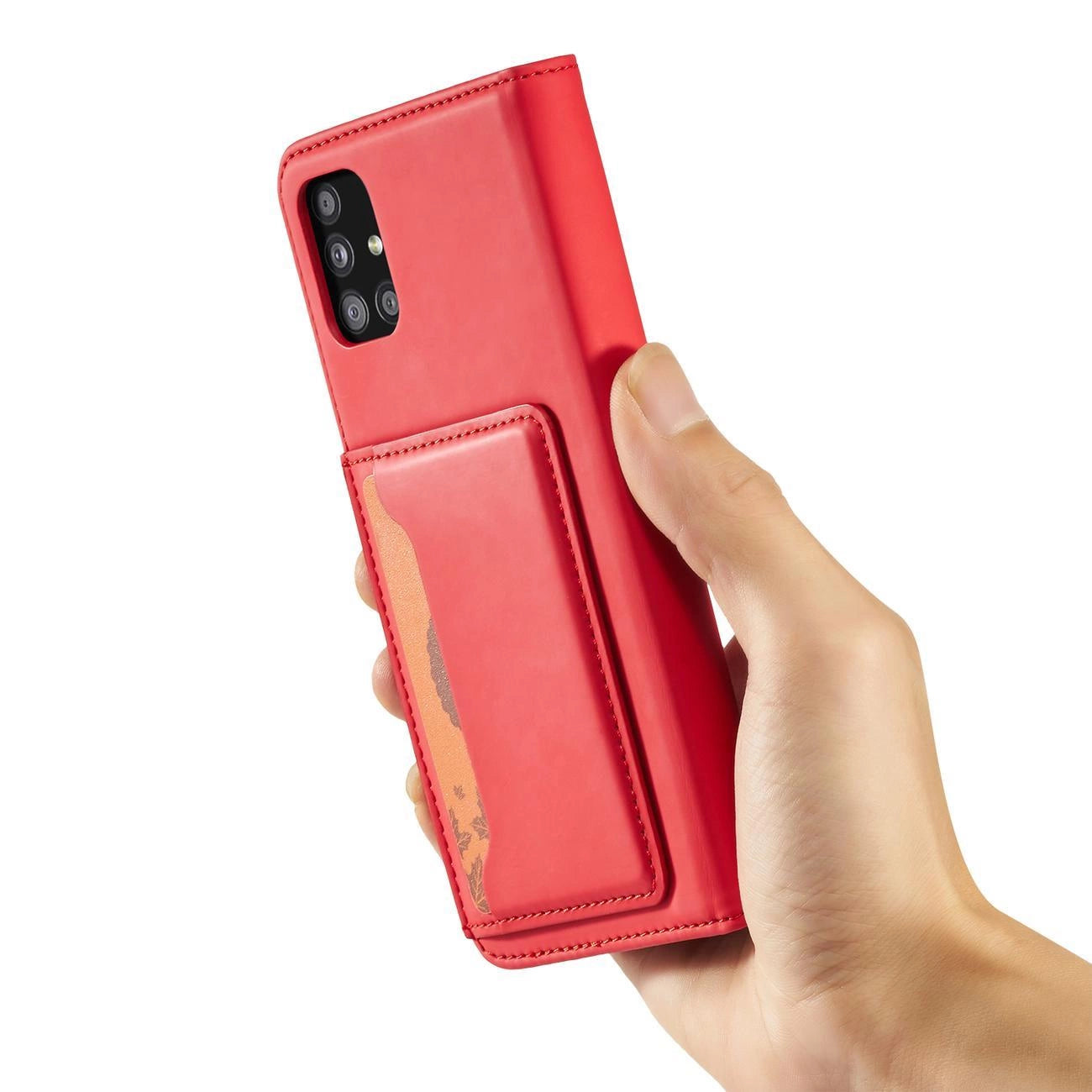 Magnet Card Case Case for Samsung Galaxy A13 5G Pouch Wallet Card Holder Red_13