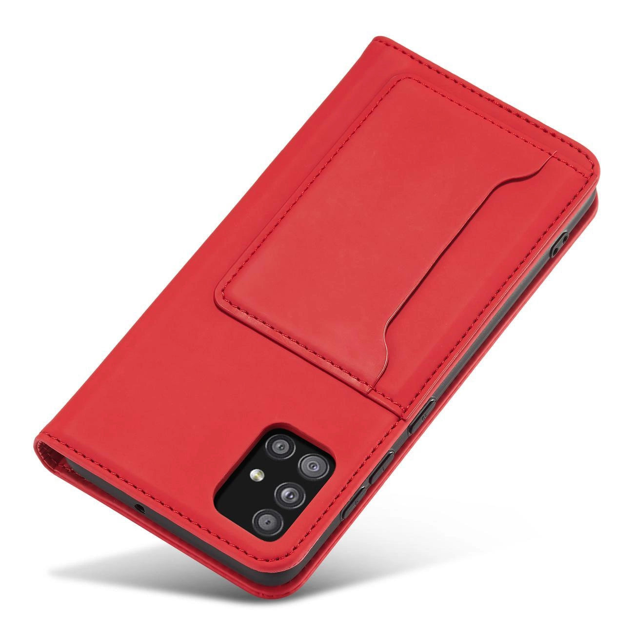 Magnet Card Case Case for Samsung Galaxy A13 5G Pouch Wallet Card Holder Red_6