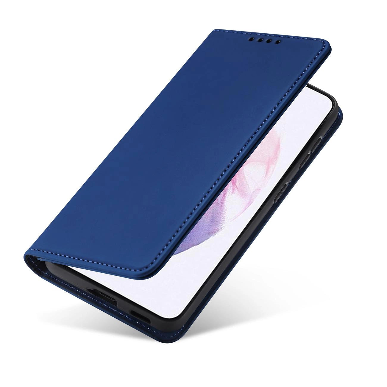 Magnet Card Case Case for Samsung Galaxy S22 + (S22 Plus) Pouch Wallet Card Holder Blue_4