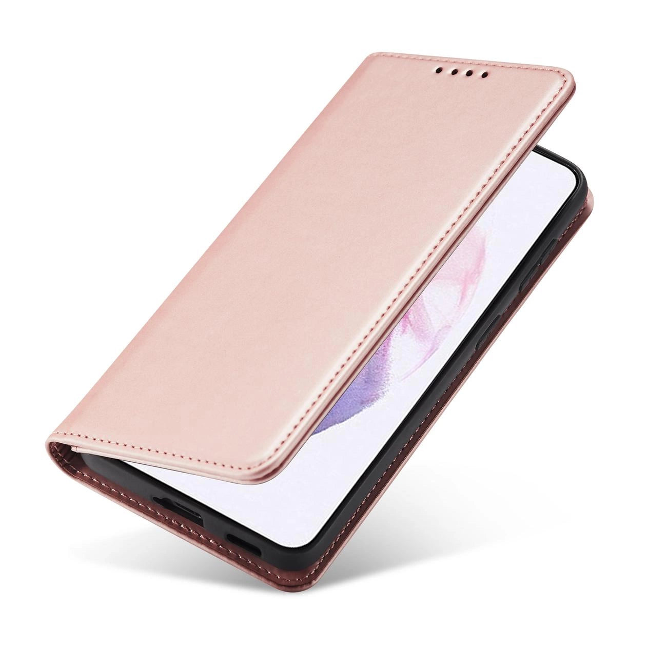 Magnet Card Case for Samsung Galaxy S22 + (S22 Plus) Pouch Wallet Card Holder Pink_4