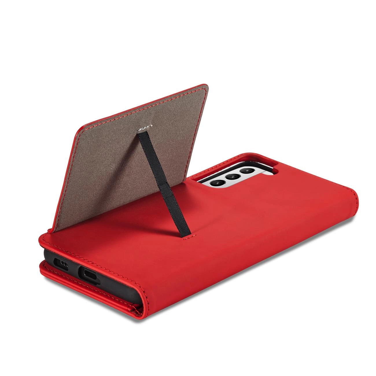 Magnet Card Case for Samsung Galaxy S22 + (S22 Plus) Pouch Wallet Card Holder Red_9