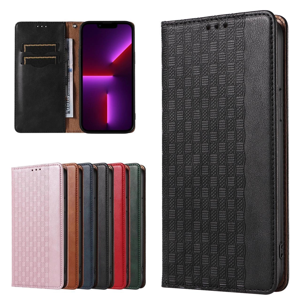 Magnet Strap Case Case for iPhone 13 Pro Pouch Wallet + Mini Lanyard Pendant Black_1