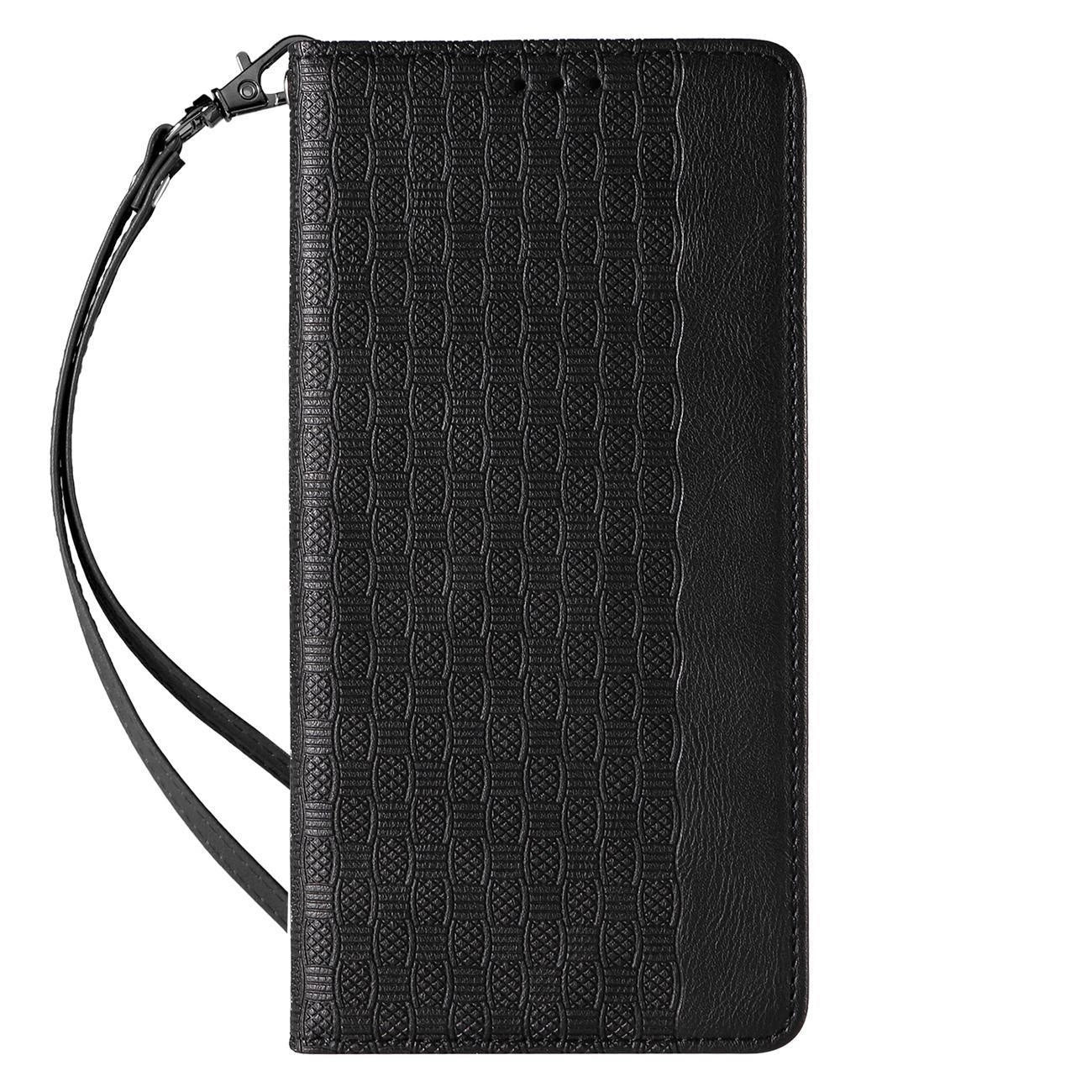 Magnet Strap Case Case for iPhone 13 Pro Pouch Wallet + Mini Lanyard Pendant Black_3