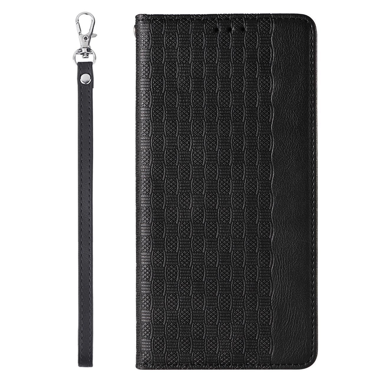 Magnet Strap Case Case for iPhone 13 Pro Pouch Wallet + Mini Lanyard Pendant Black_4