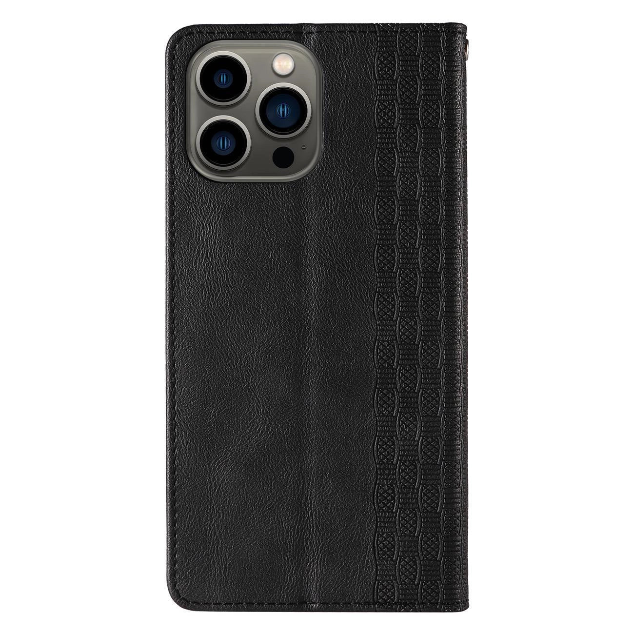 Magnet Strap Case Case for iPhone 13 Pro Pouch Wallet + Mini Lanyard Pendant Black_5