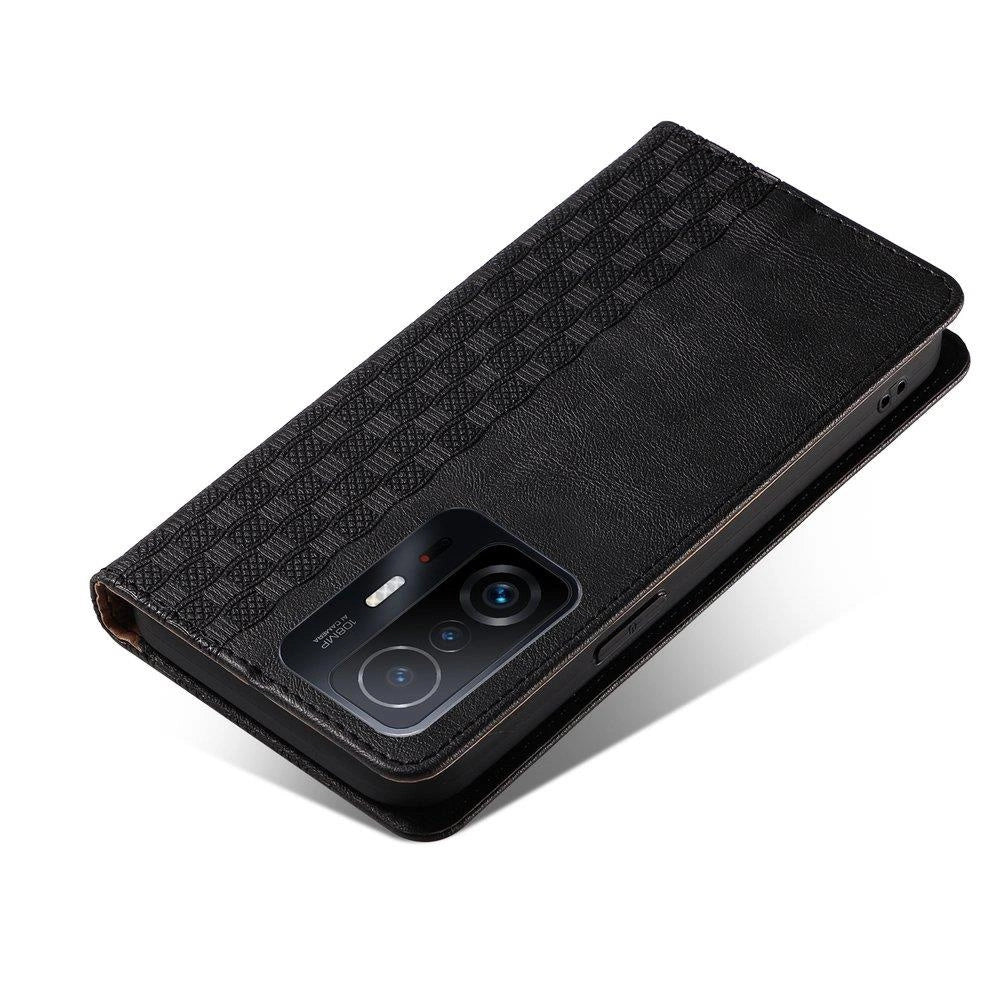 Magnet Strap Case Case for Xiaomi Redmi Note 11 Pro Pouch Wallet + Mini Lanyard Pendant Black_3
