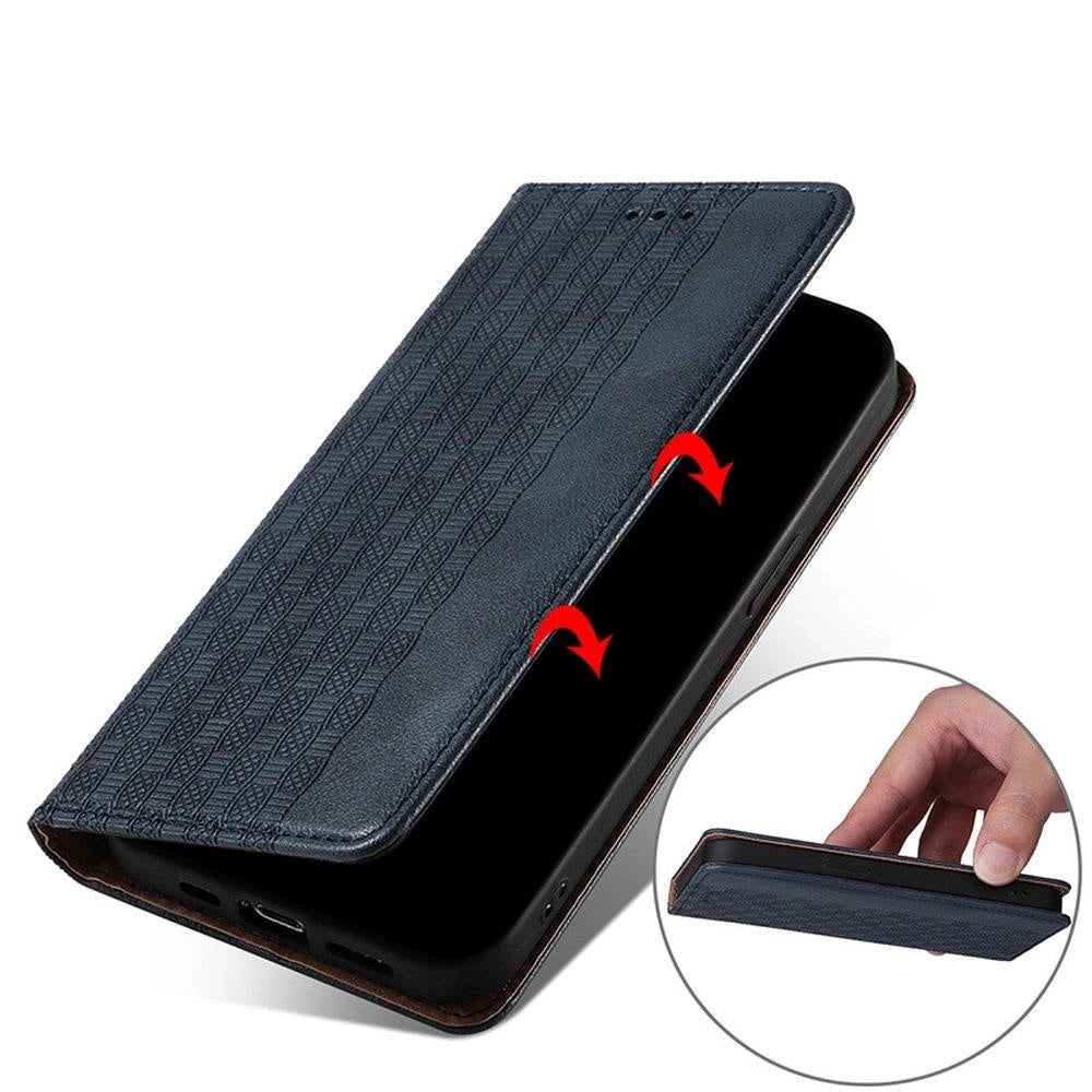 Magnet Strap Case Case for Xiaomi Redmi Note 11 Pro Pouch Wallet + Mini Lanyard Pendant Blue_2