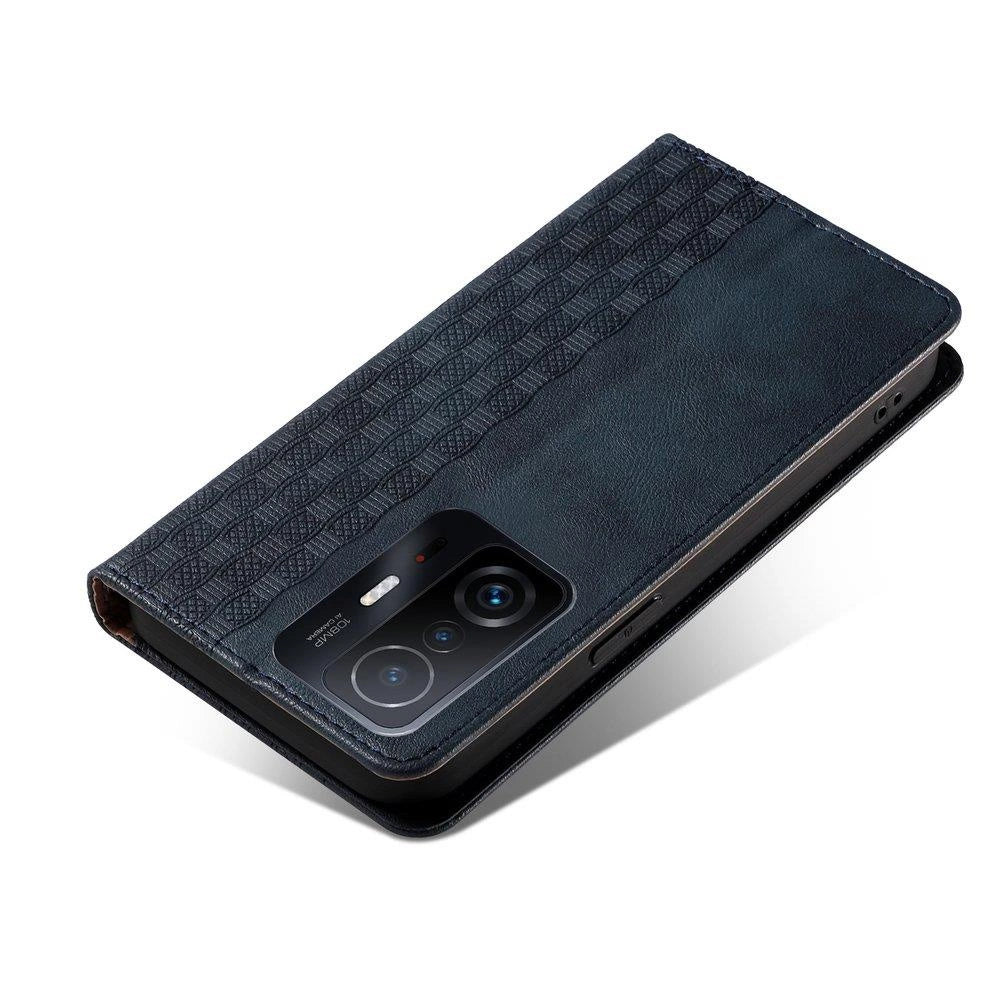 Magnet Strap Case Case for Xiaomi Redmi Note 11 Pro Pouch Wallet + Mini Lanyard Pendant Blue_3