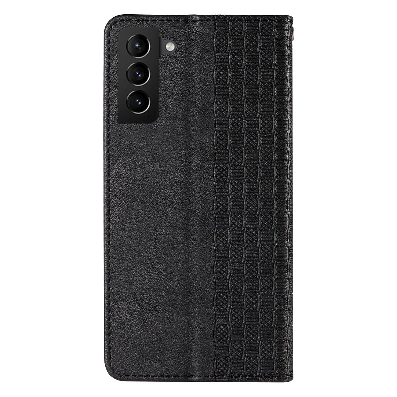 Magnet Strap Case Case for Samsung Galaxy S22 + (S22 Plus) Pouch Wallet + Mini Lanyard Pendant Black_4