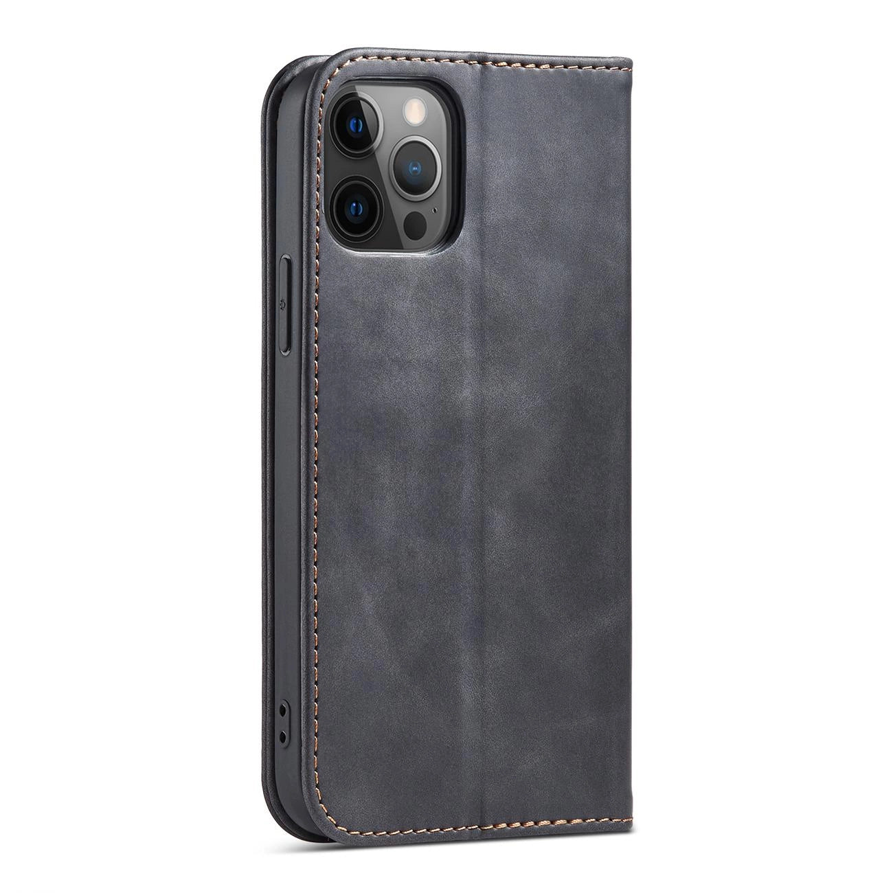 Magnet Fancy Case Case for iPhone 12 Pro Max Pouch Wallet Card Holder Black_5