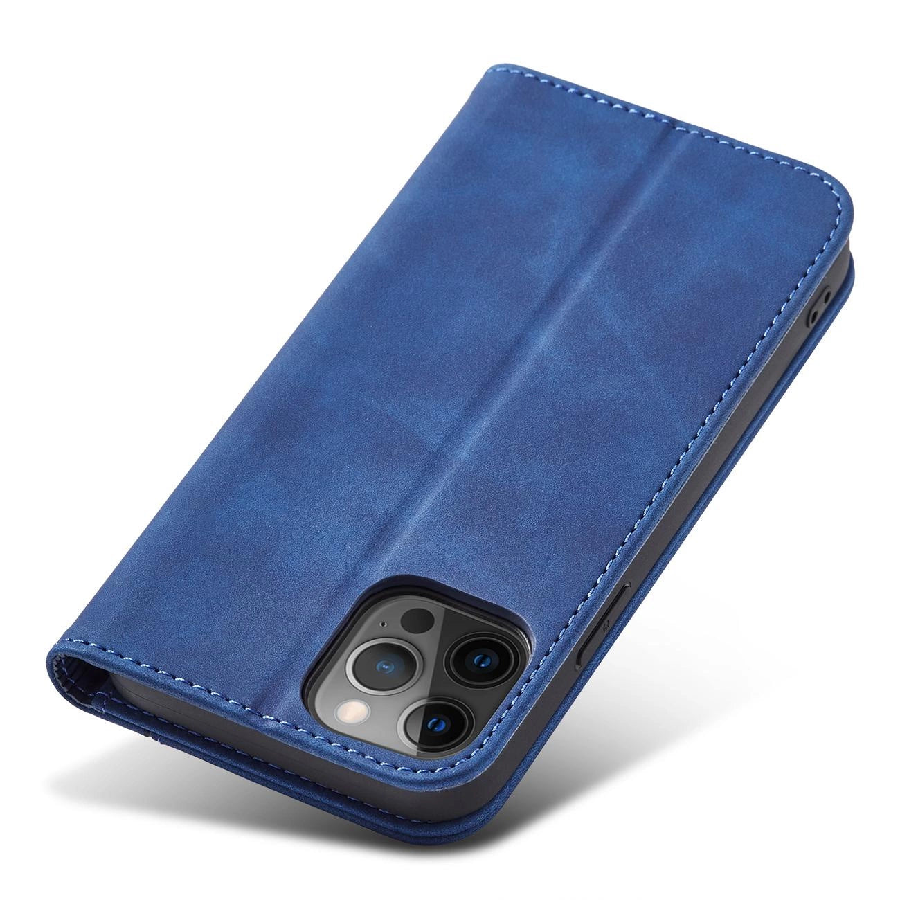 Magnet Fancy Case Case for iPhone 12 Pro Max Pouch Card Wallet Card Stand Blue_4