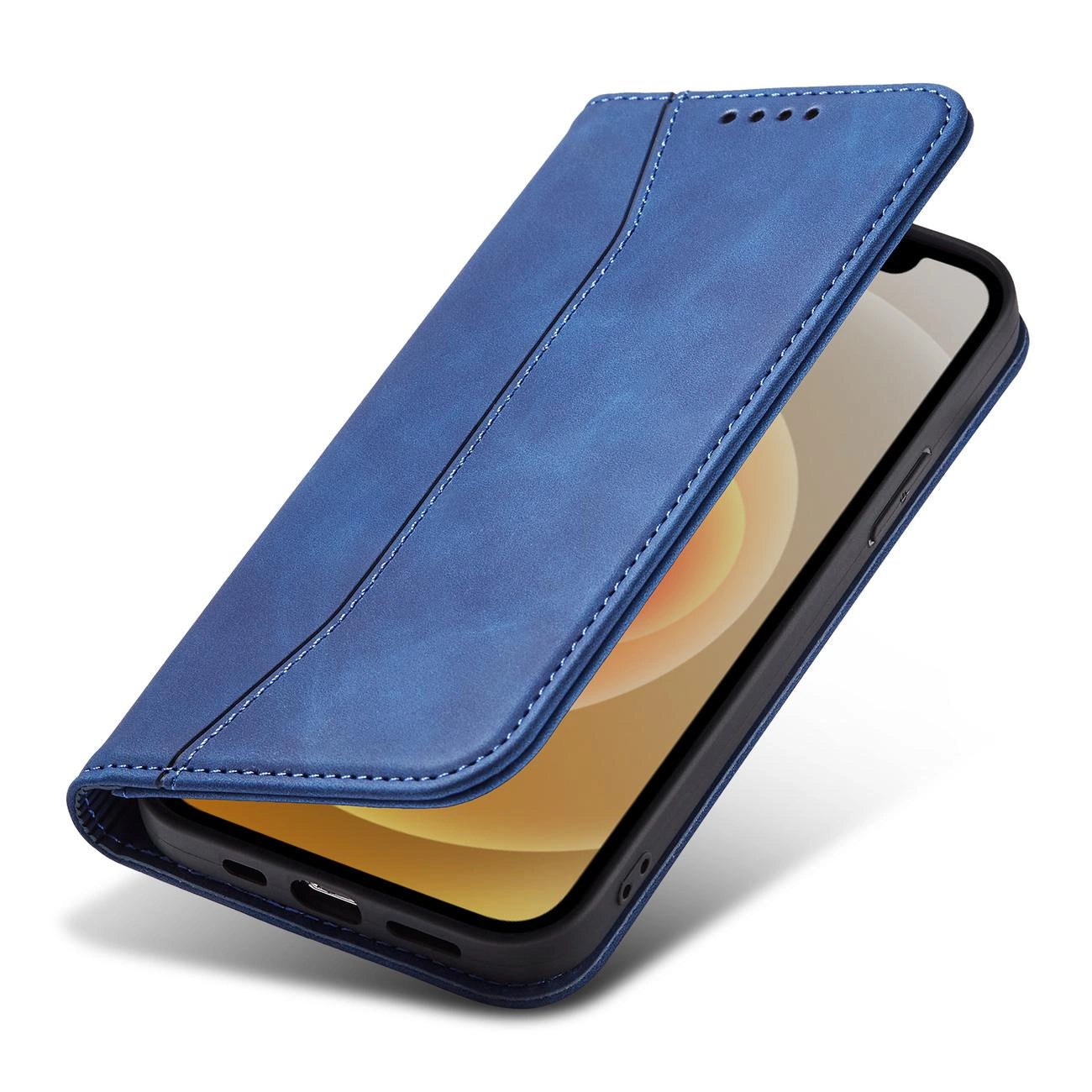 Magnet Fancy Case Case for iPhone 12 Pro Max Pouch Card Wallet Card Stand Blue_5