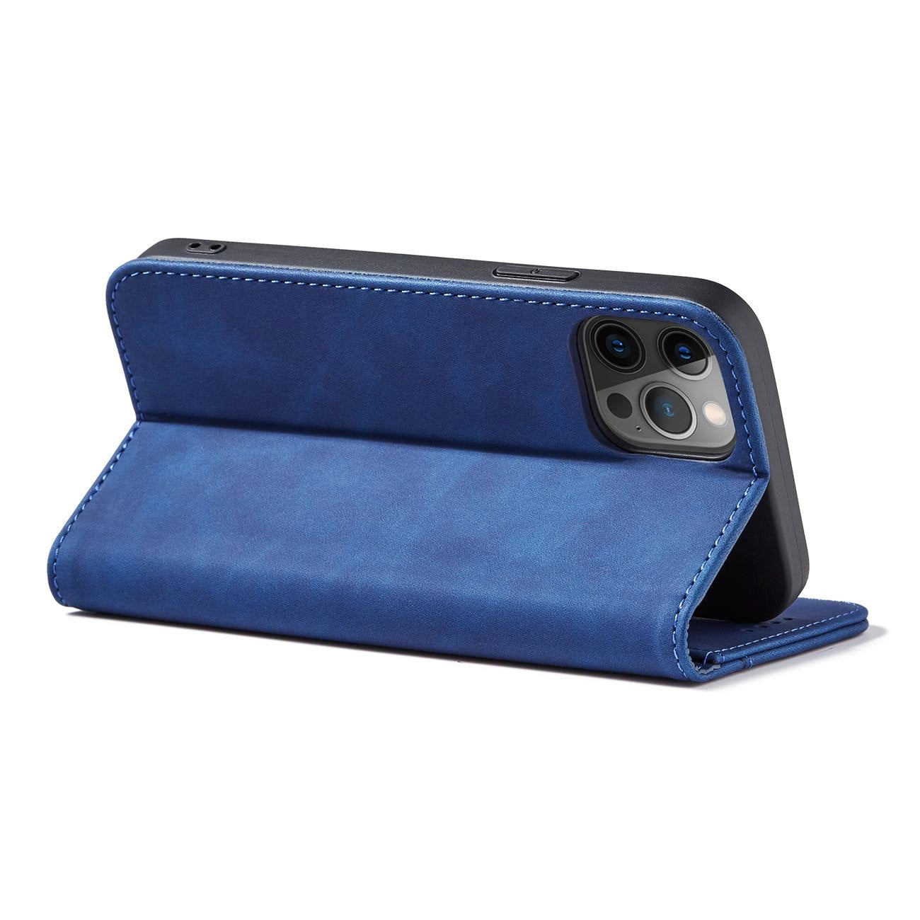 Magnet Fancy Case Case for iPhone 12 Pro Max Pouch Card Wallet Card Stand Blue_7