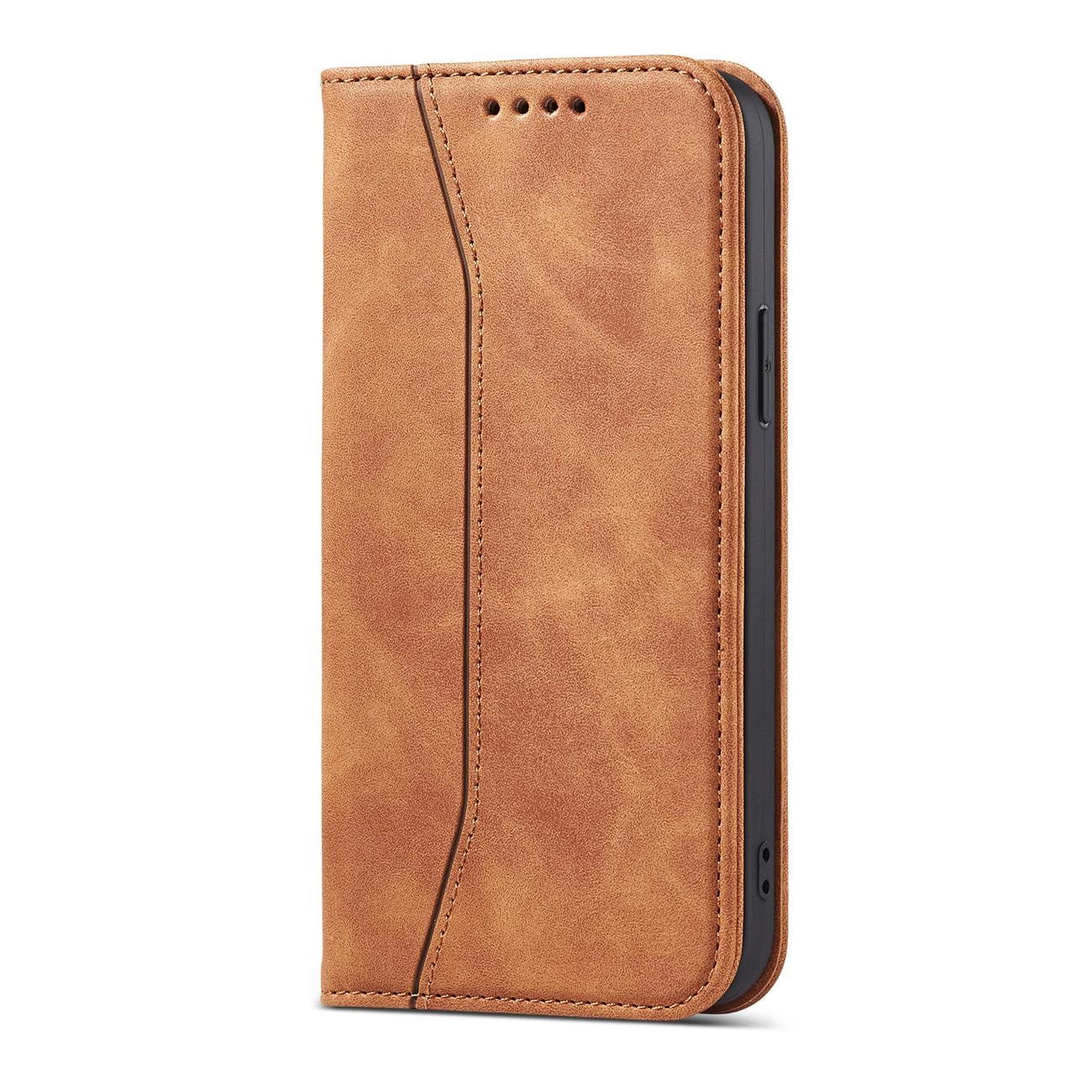 Magnet Fancy Case Case for iPhone 12 Pro Max Pouch Wallet Card Holder Brown_8