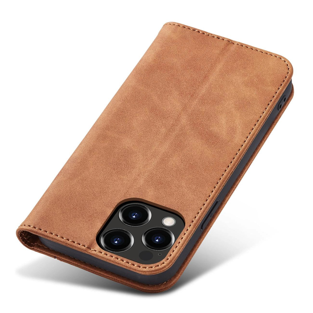 Magnet Fancy Case Case for iPhone 13 Pro Max Pouch Card Wallet Card Holder Brown_11