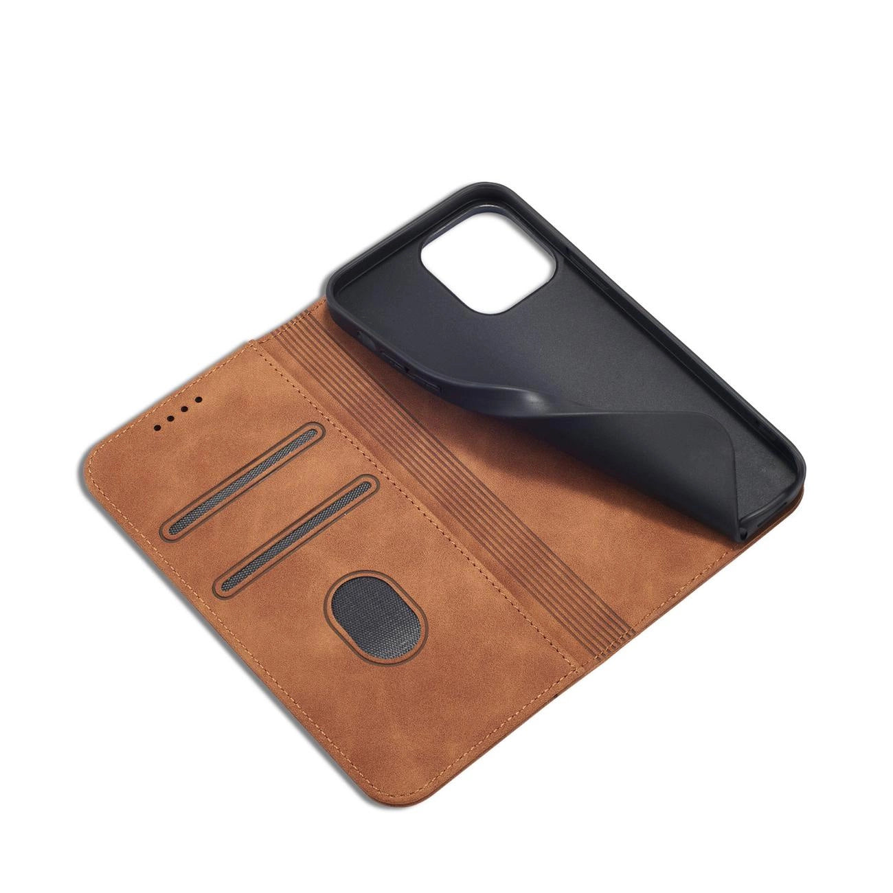 Magnet Fancy Case Case for iPhone 13 Pro Max Pouch Card Wallet Card Holder Brown_5
