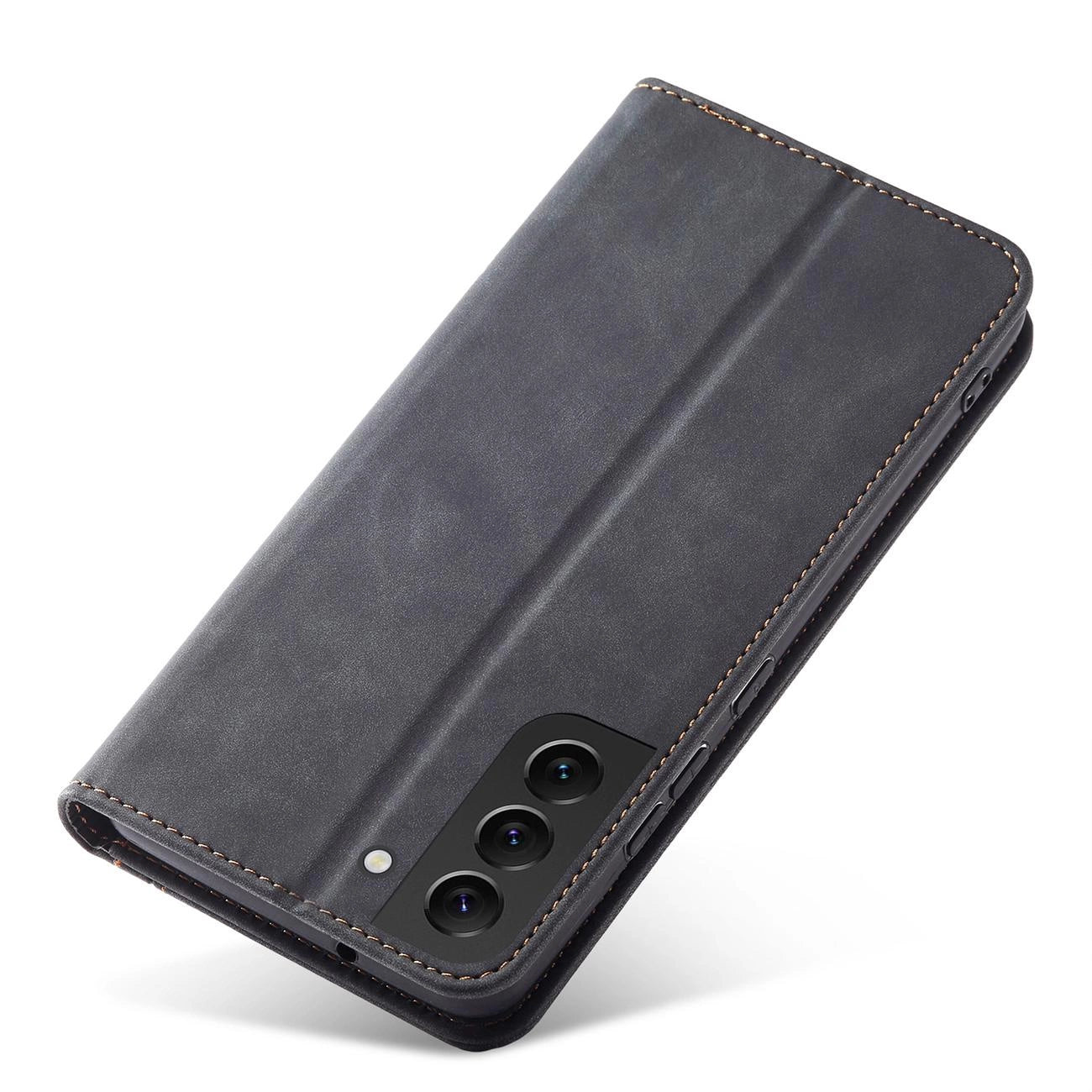 Magnet Fancy Case Case for Samsung Galaxy S22 + (S22 Plus) Pouch Wallet Card Holder Black_2